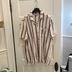 Faherty Short-Sleeve Cabana Towel Terry Shirt xl